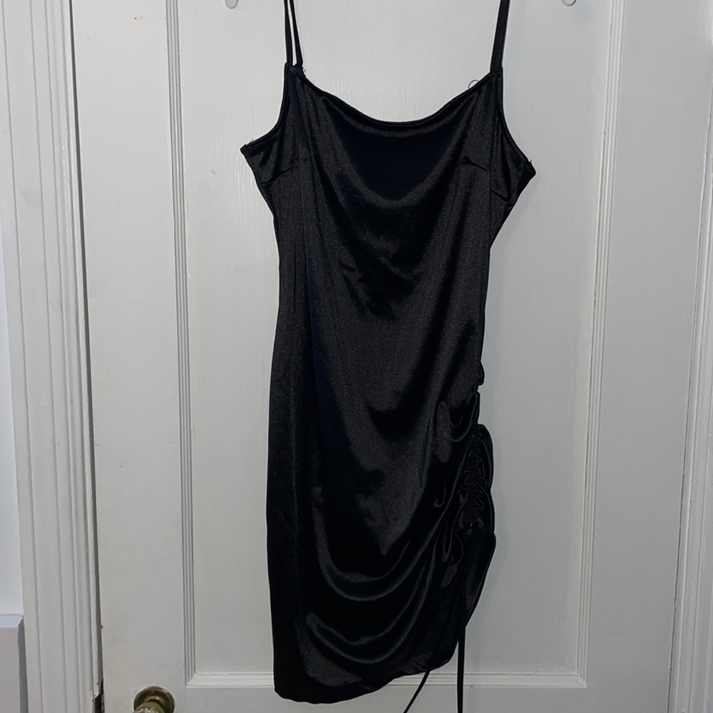 Windsor Satin Ruched Mini Dress